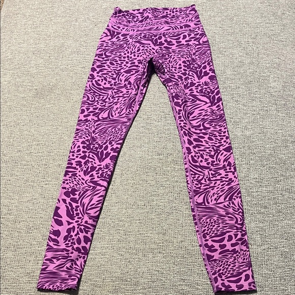 Pants - Purple Patterned Leggings